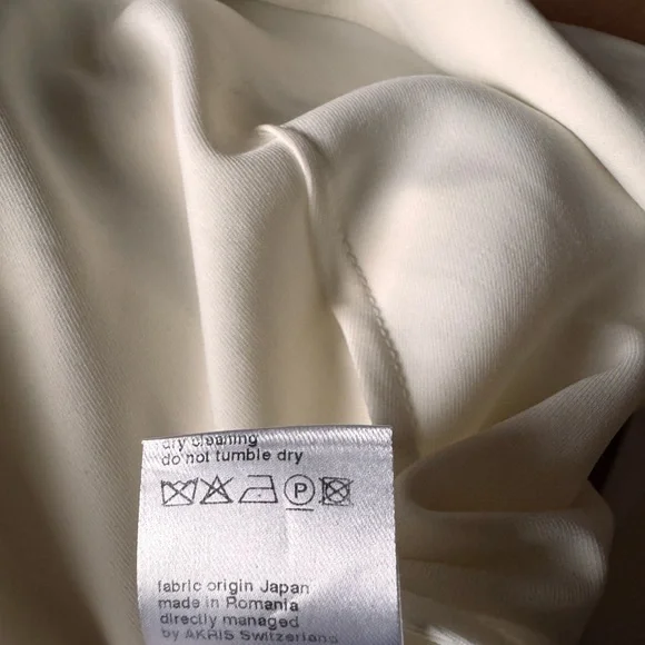 Akris punto Cream off white Blazer Vest double breasted side slits designer belt - Picture 12 of 13